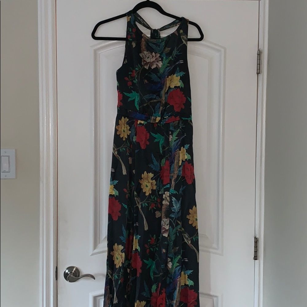 Elis gathered Alice and Olivia maxi dress,  T-back